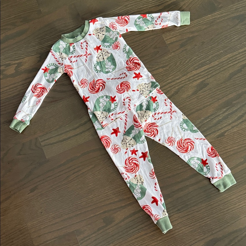 Burt’s Bees Baby Peppermint Mocha Organic Cotton Pajama Set 2-Piece EUC - Picture 6 of 10